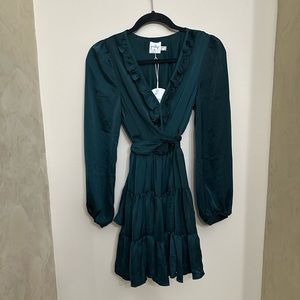 Princess Polly teal green dress. New. Size small